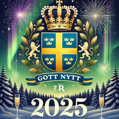 Gott Nytt År 2025 önskar Centrala registret över skulder i Sverige!